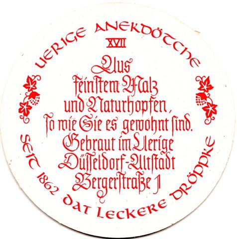 dsseldorf d-nw uerige anek 1fach 17b (rund215-anekdtche XVII-rot)